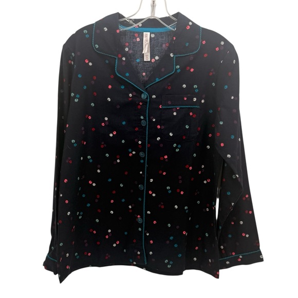 Gilligan & O’Malley NWOT Navy Print Cotton Flannel Pajamas Sizes: Sm | Med | Lrg - Picture 3 of 12